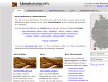Tablet Screenshot of abendschulen.info